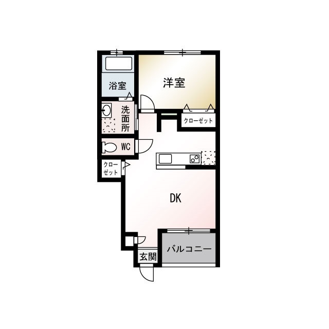 レザン　ベルク102号室 間取