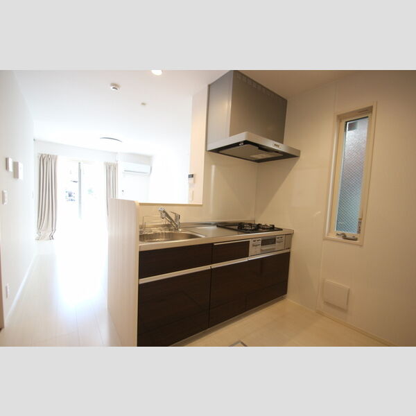 グラン　コンフォート101号室 3口グリル付きのシステムキッチン