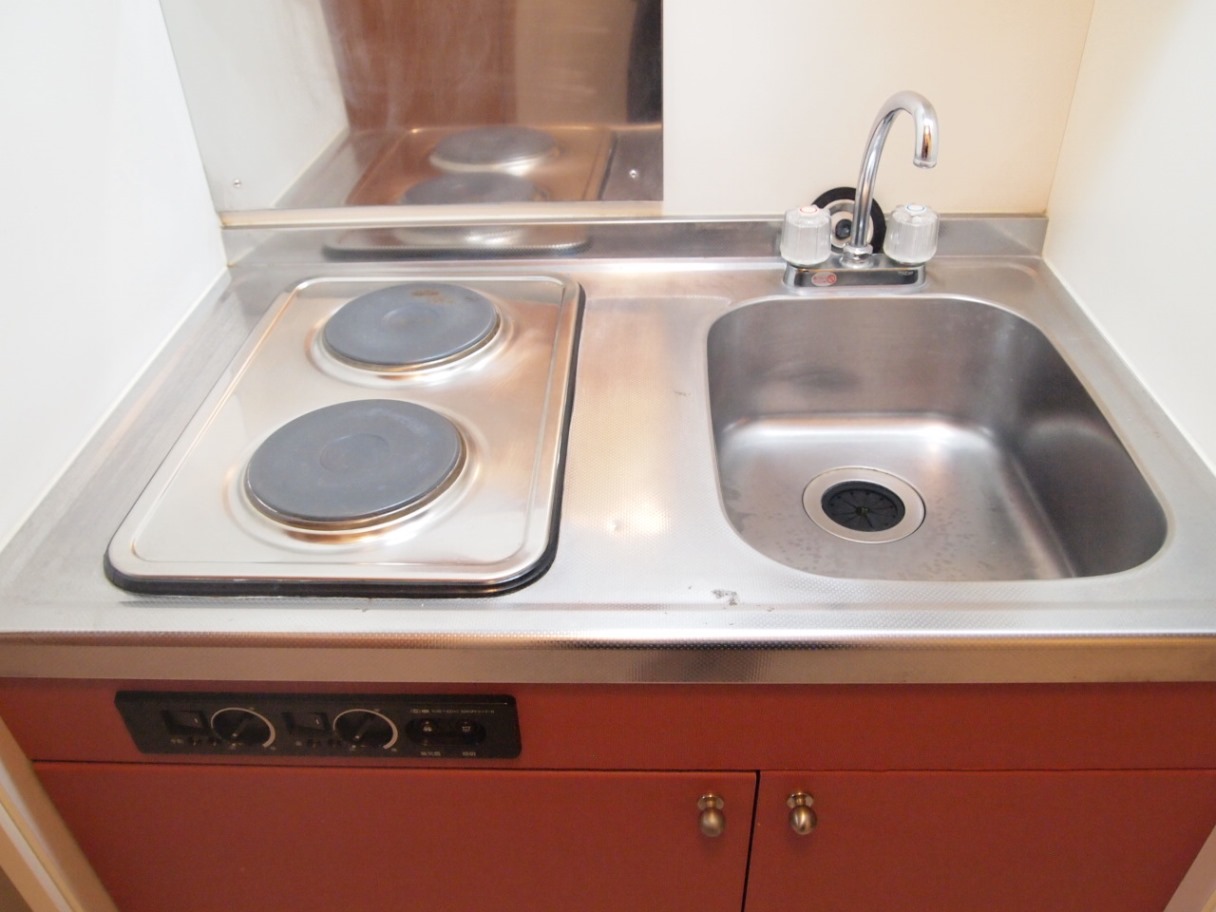 レオパレス伸夫 二口電気コンロ