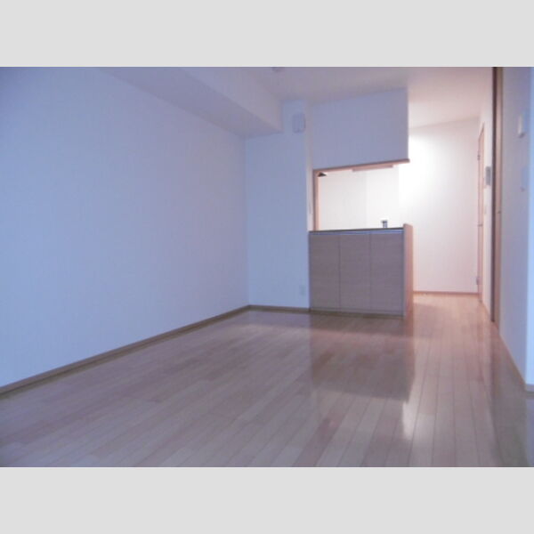 グレイスコート リビングからのカウンターキッチン