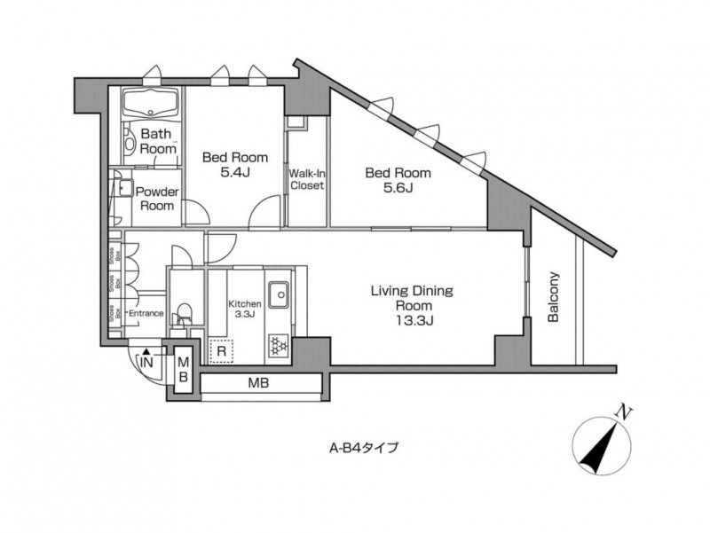 レジディアタワー中目黒17階 間取り