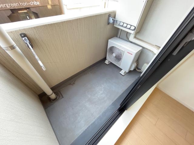 アンビシャス千葉城前202号室 ベランダ