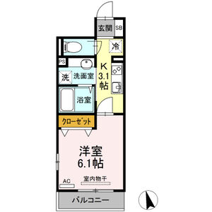 たか表参道203号室 間取