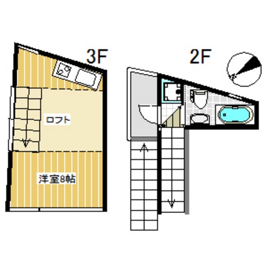 ハウス・ホンマチD号室 間取