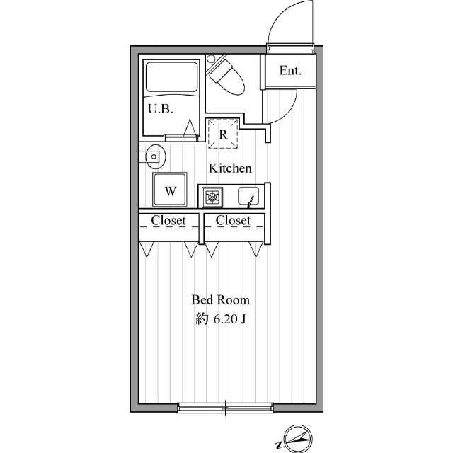 ZESTY松陰神社0303号室 間取