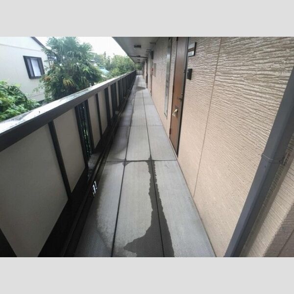 プレジオ201号室 外廊下