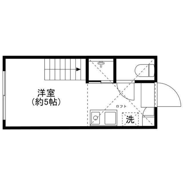 ハーモニーテラス向島205号室 間取