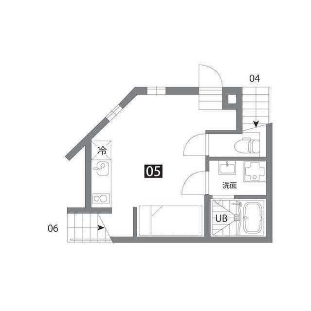 カラスヤマテラスEW1階 間取り図