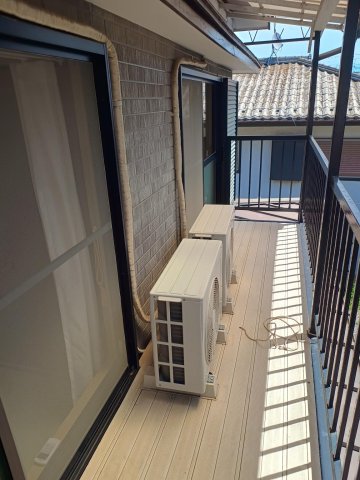 鎌ケ谷中央戸建（北棟） 日当たりの良いベランダ
