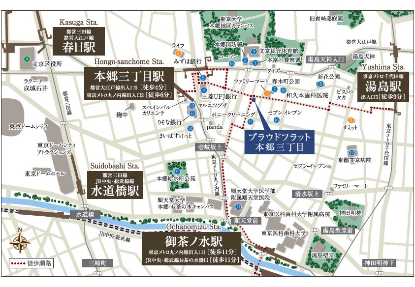 プラウドフラット本郷三丁目803号室 ★地図★
