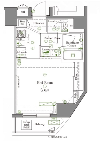 DIPS墨田EAST202号室 間取