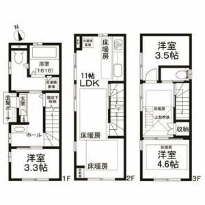 牡丹1丁目戸建1号室 間取