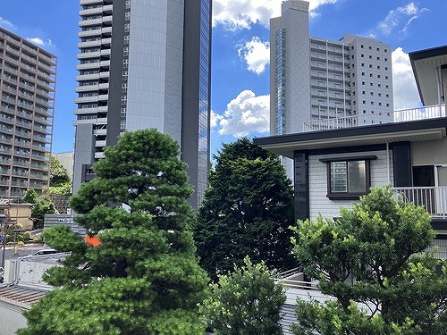 クロスレジデンス白金高輪3階 バルコニーからの眺望　※2023年8月撮影