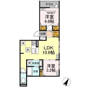 セレスティア柴又Ⅲ102号室 間取