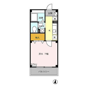 アトリオ トモ　壱番館202号室 間取