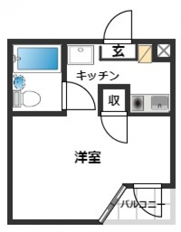 スカイコート日吉第2301号室 間取