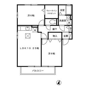 グリーンアヴェニュー　H101号室 間取