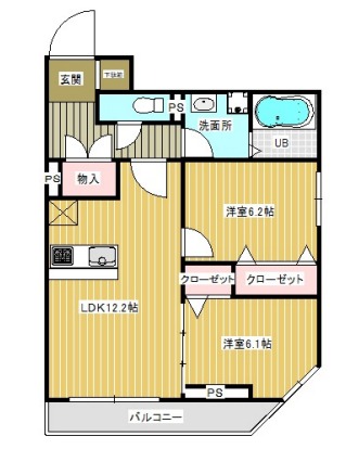 Rain　Palace　E-14階 間取