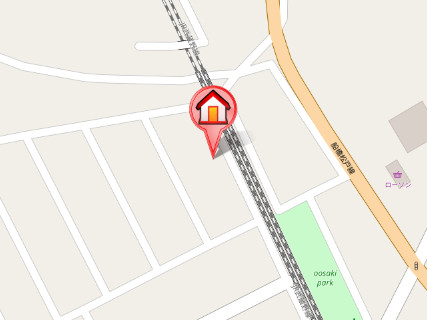 Lily南大野2階 線路沿いに位置しています