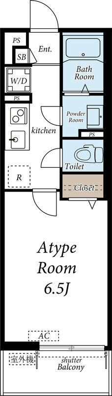 ブランシュバル早宮2階 間取