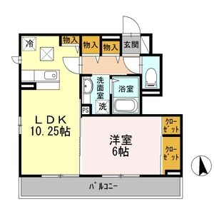 ミキハイツ103号室 間取