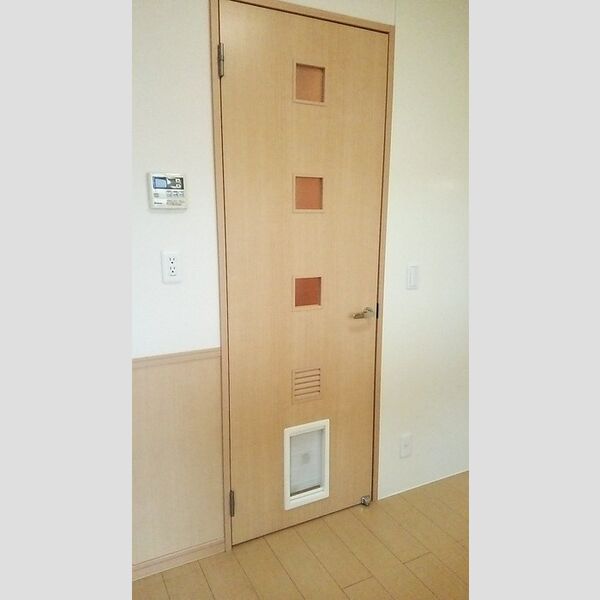 バニュルスⅣ303号室 ペットドアつき扉