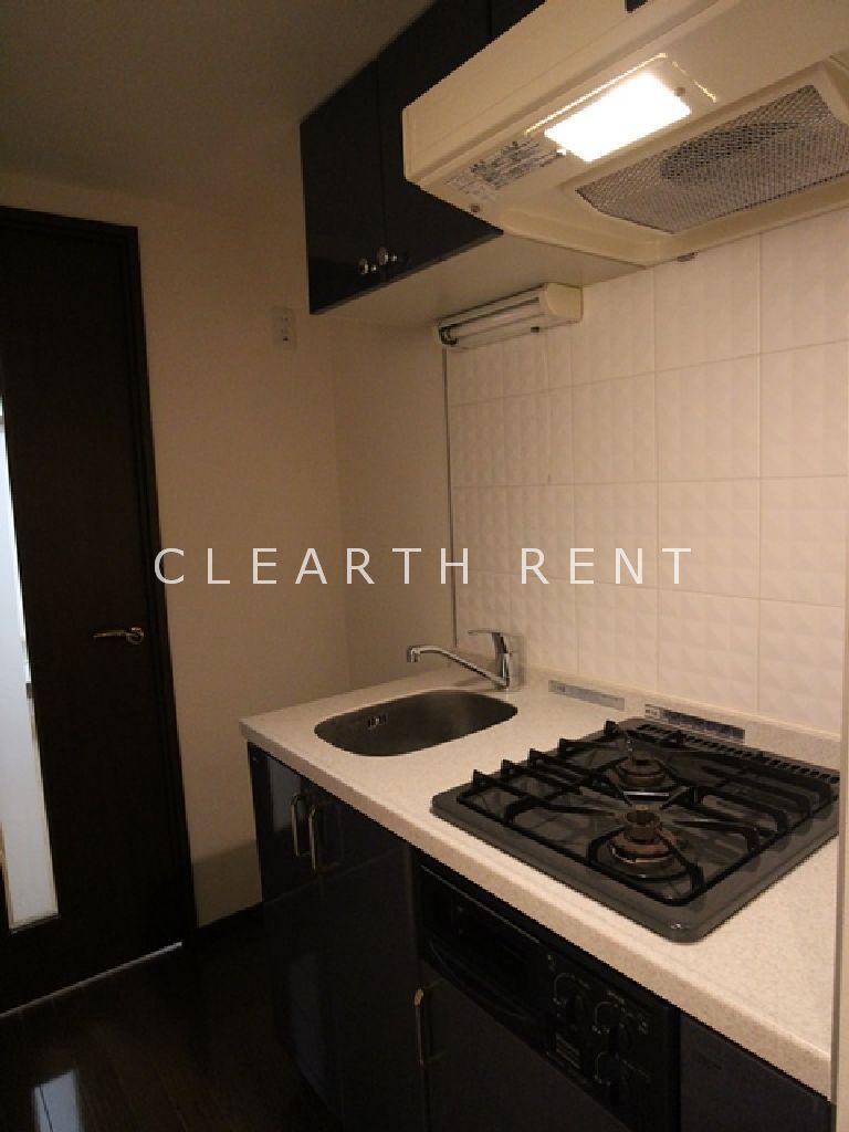 パレステュディオ新宿パークサイド12階 ガス２口システムキッチン