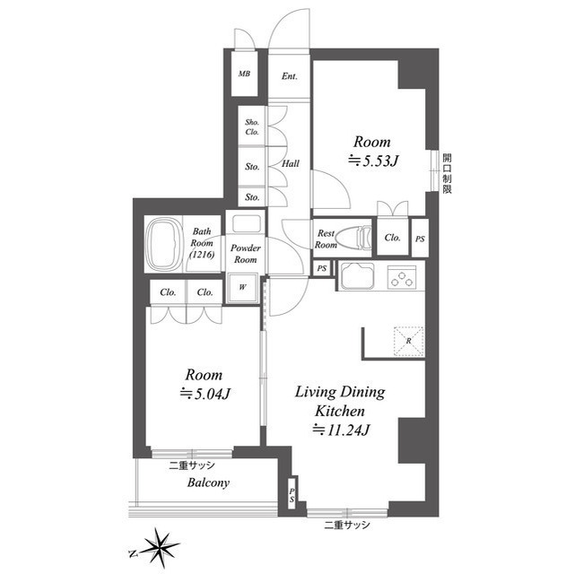 ブランシエスタ荻窪0601号室 間取
