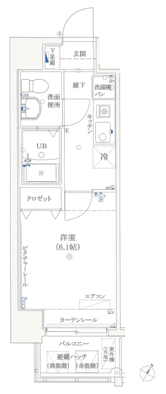 リクレイシア八丁畷5階 間取