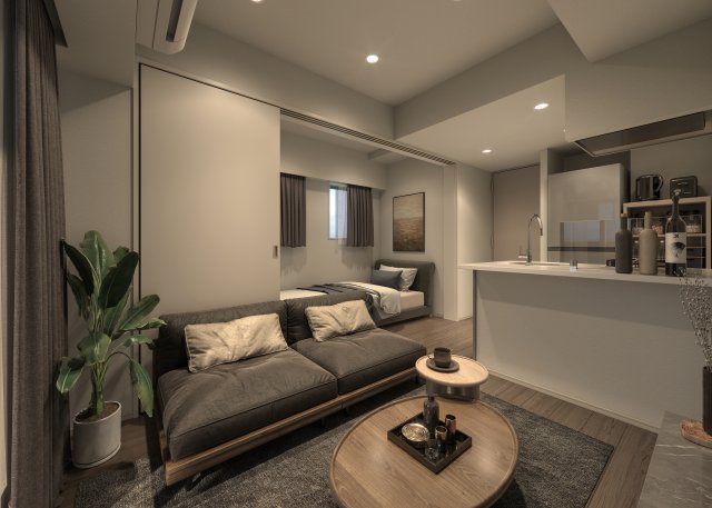 SYFORME KITA-SENJU702号室 Atype（偶数階：Ash）※完成イメージ画像の為、実際の色味と異なる場合がございます。