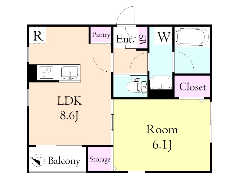 ルヴェ・デュ・ソレイユ1階 間取
