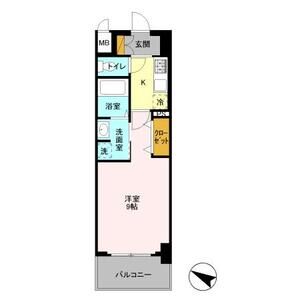 G'-note303号室 間取