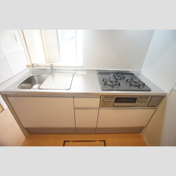 シャーメゾン　コルヌイエ 対面システムキッチン3口ガスコンロ・グリル付き♪