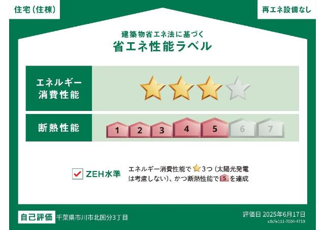 （仮称）Rainbow Shell 省エネ性能ラベル