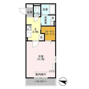 ペルルバント301号室 間取