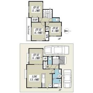 Sumai-to川越市的場010001号室 間取