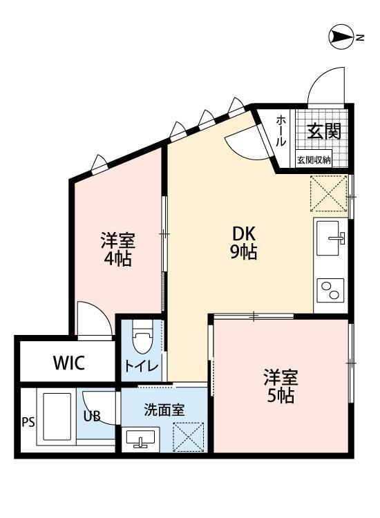 テラス新江古田1A号室 間取