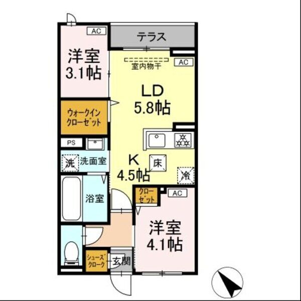 セレスティア白鳥105号室 部屋その他