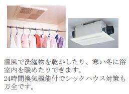 （仮称）千葉市若葉区小倉町新築アパート107号室 浴室乾燥機（イメージ）