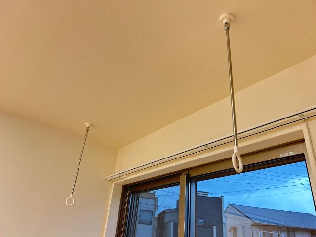 サウスヒル藤吉102号室 室内物干し