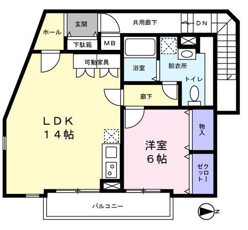 ＬＡＳＡ戸越Ⅲ0301号室 間取