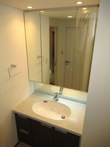 ライオンズステーションプラザ根岸ベイアーク4階 洗面所　※2021年12月撮影