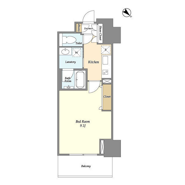 フロンティア新宿タワー2202号室 B''タイプ