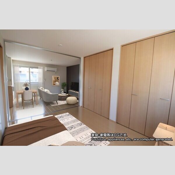 ZEN　Ⅱ202号室 洋室(家具・家電等はCGです。)