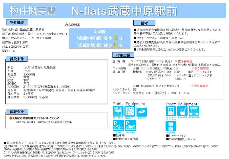 Ｎ－ｆｌａｔｓ武蔵中原駅前4階 部屋その他
