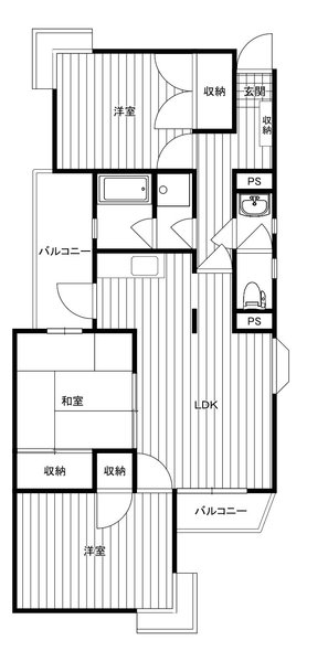 多摩湖パークサイドハイツ101号室 間取