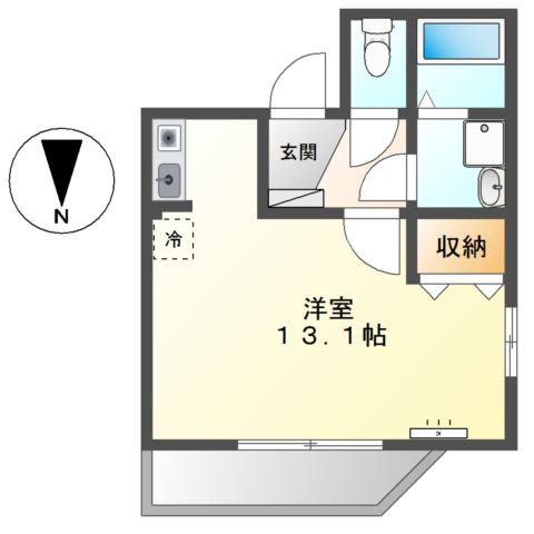 アメニティプレイス00205号室 間取