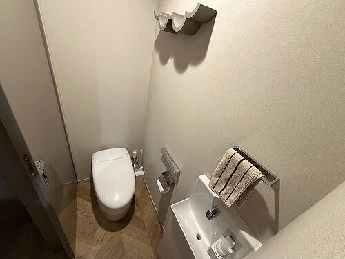 フェリスコート自由が丘 トイレ（退去前）※家具・什器は撤去いたします。