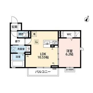 メゾン・ド・マーキュリー102号室 間取