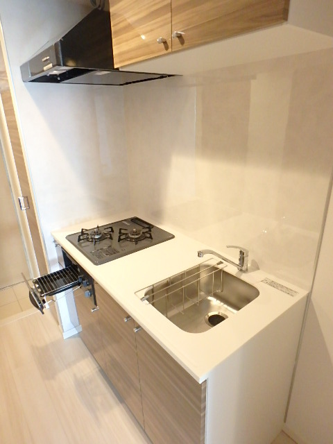 ガーラ・ヴィスタ練馬 グリル付2口コンロ仕様のシステムキッチン